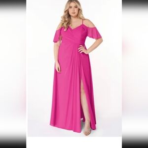 Azazie Dakota fuschia pink size 18